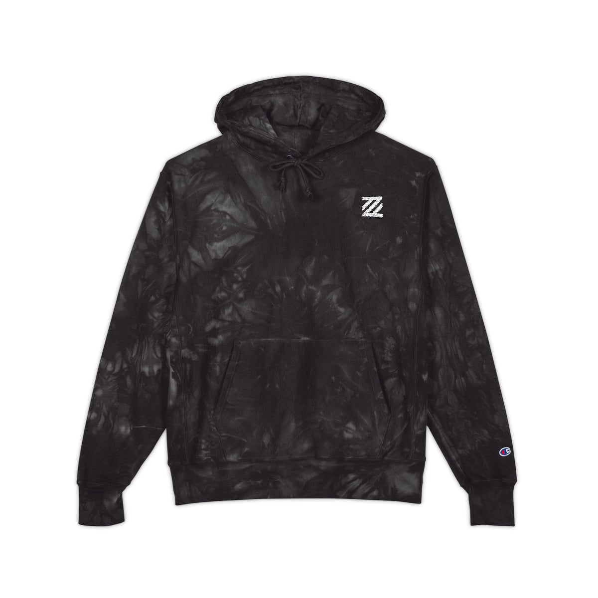 Tie-Dye Embroidered Hoodie
