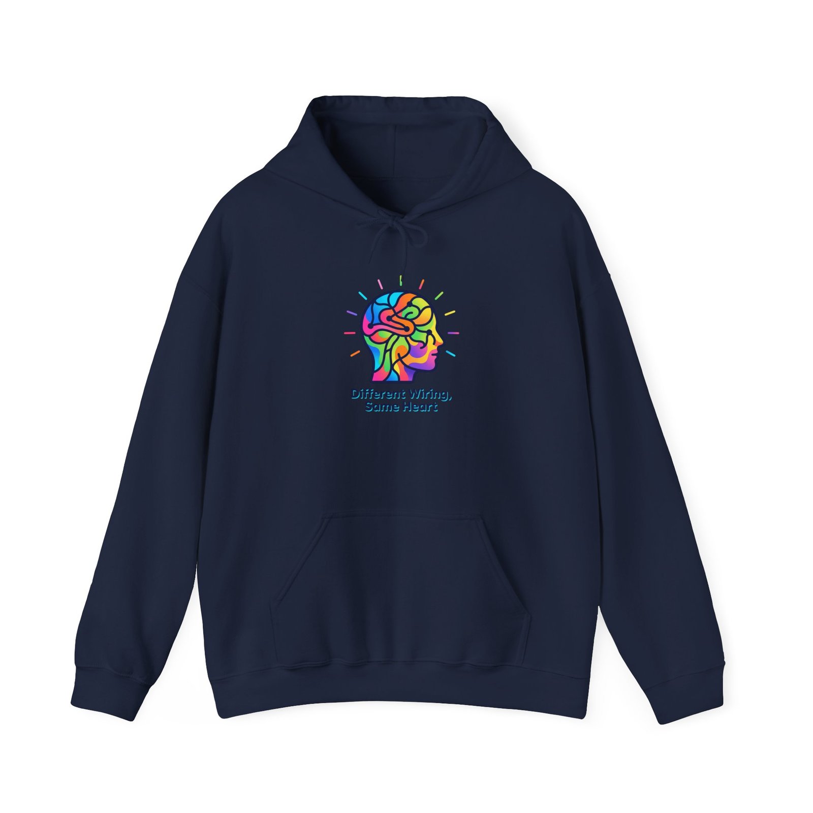Different Wiring Same Heart Hoodie | neurodiversity, autistic pride