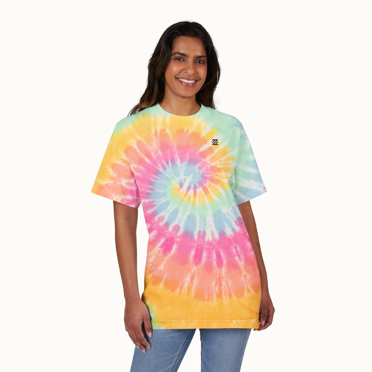 Oversized Unisex Tie-Dye Spiral T-Shirt