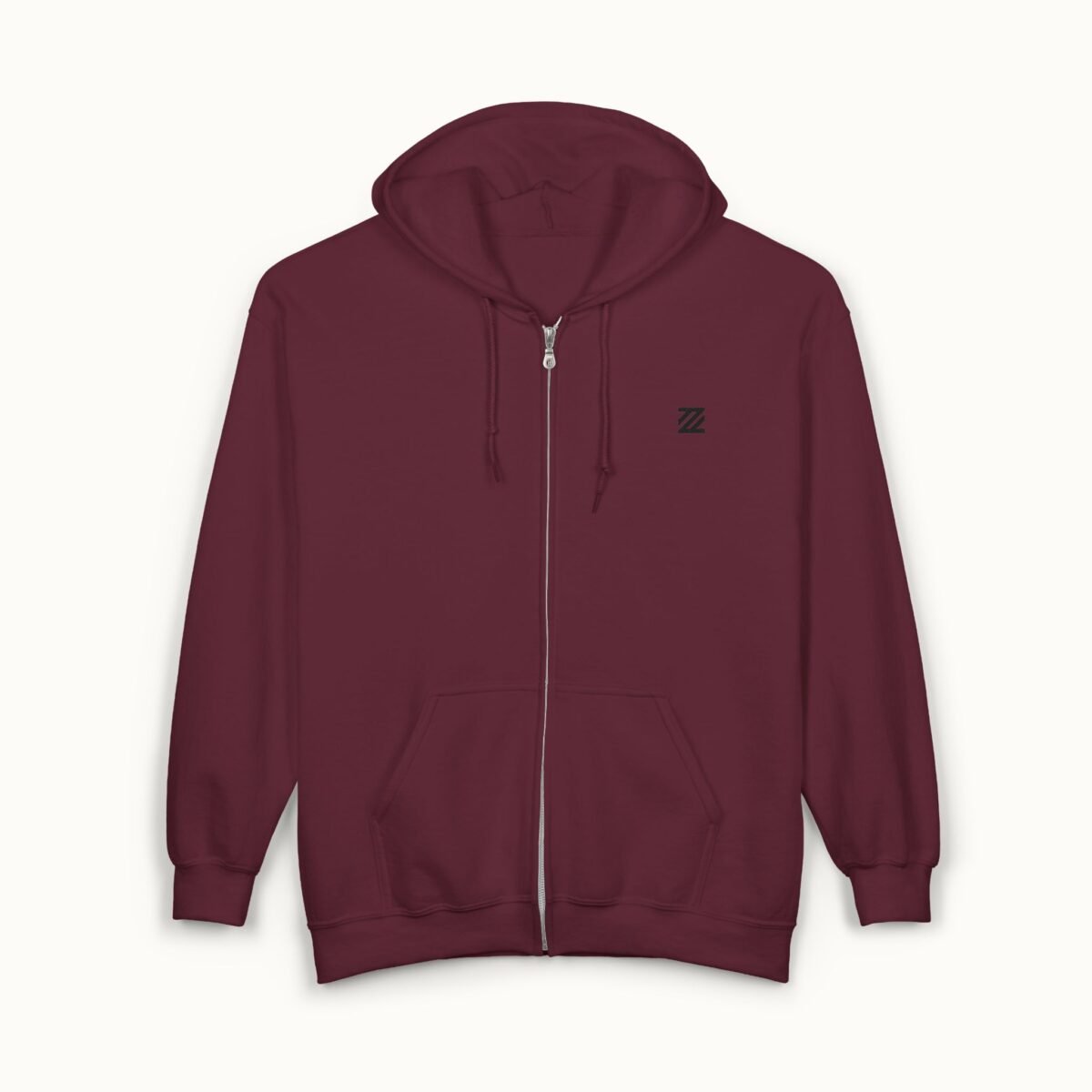 Unisex Heavy Blend Full Zip Basic Hoodie