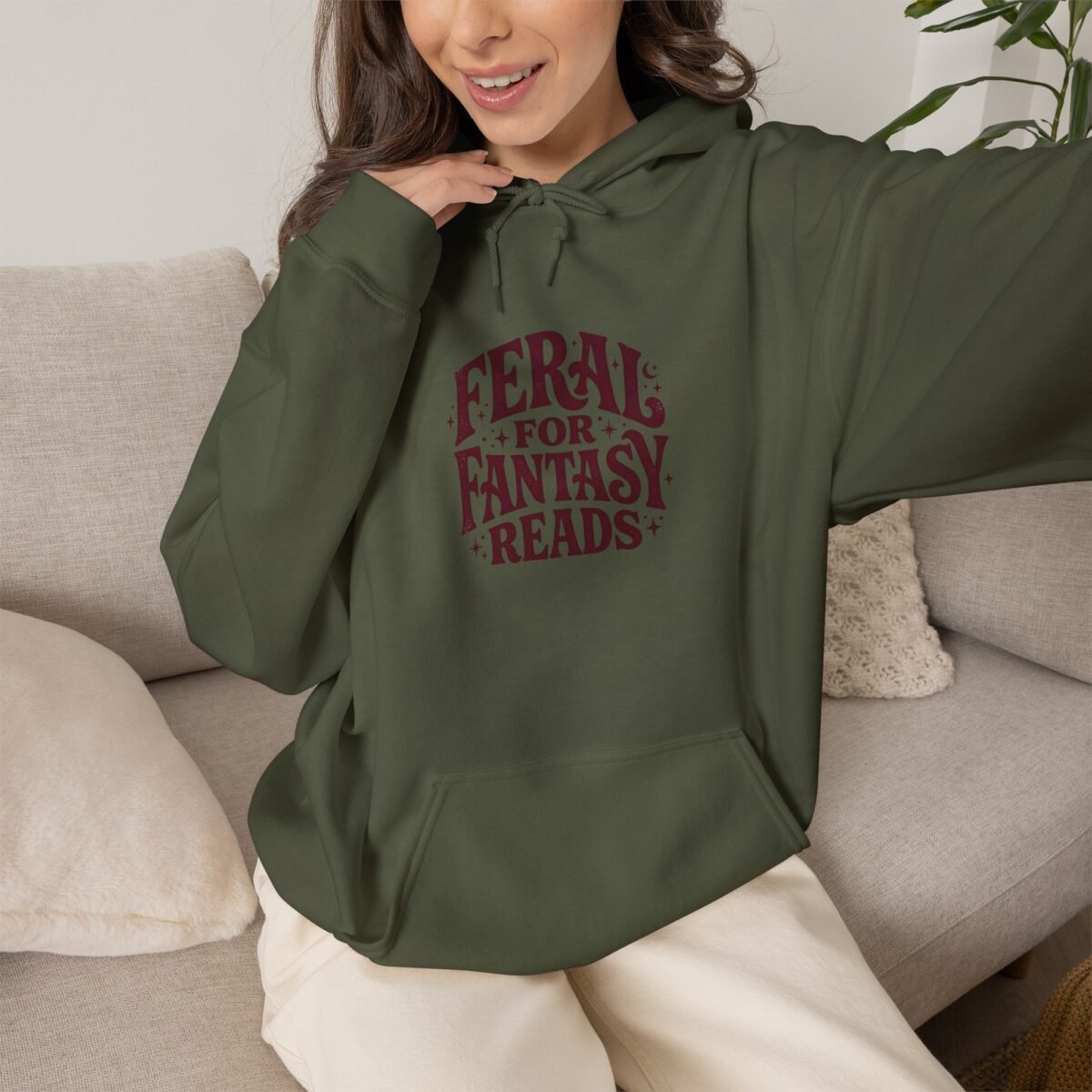 Feral for Fantasy Reads Hoodie