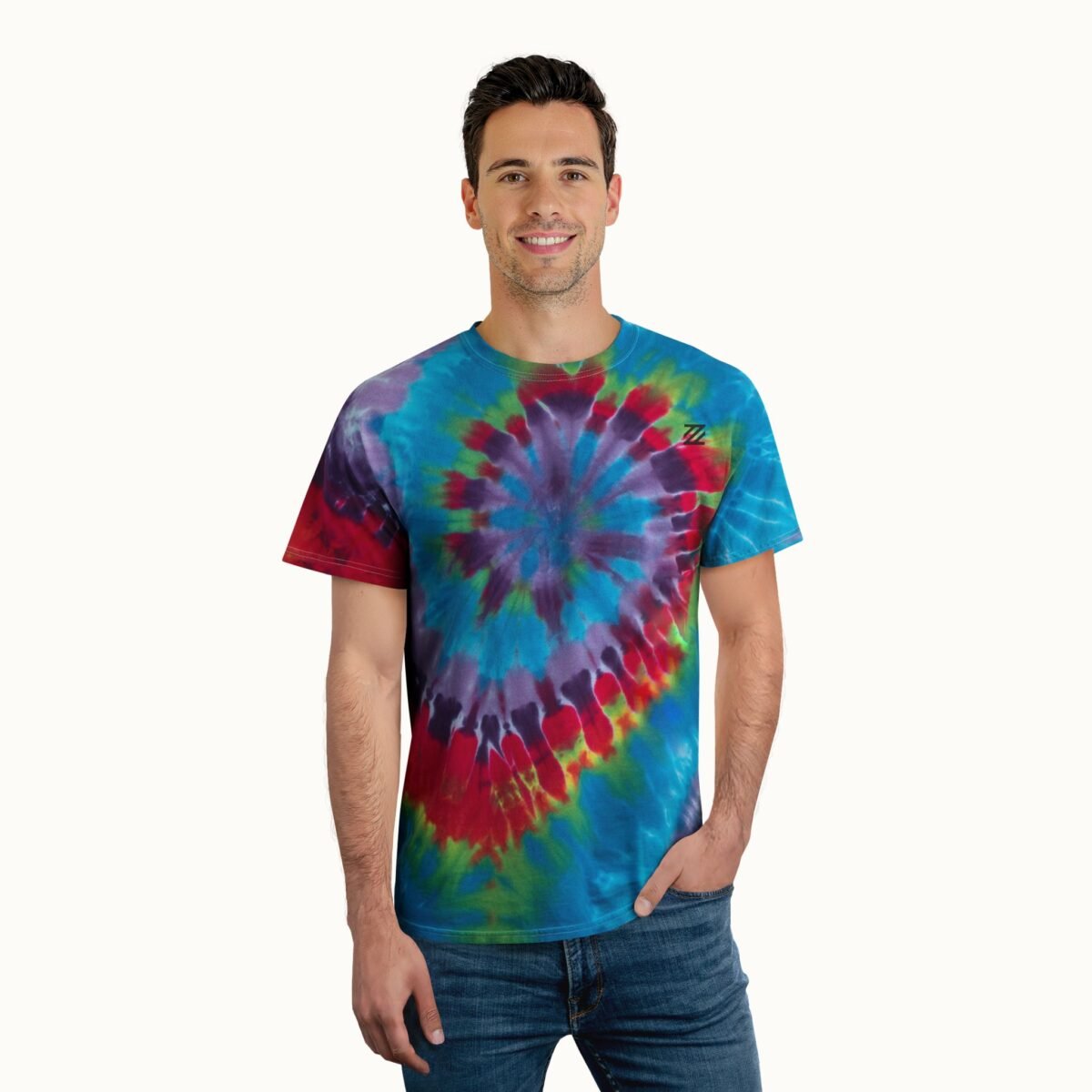 Pastel Spiral Tie-Dye T-Shirt