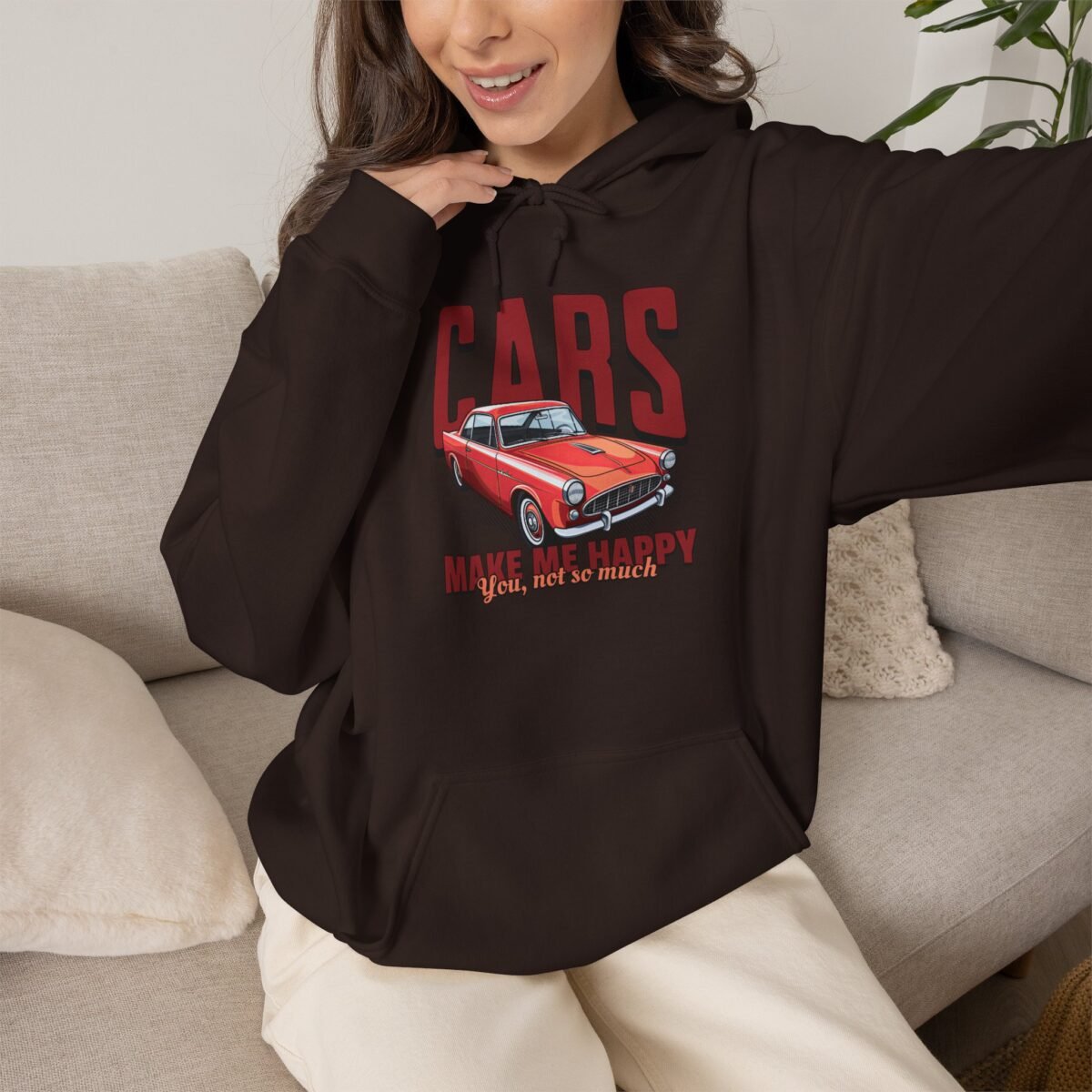 Cars Make Me Happy Hoodie