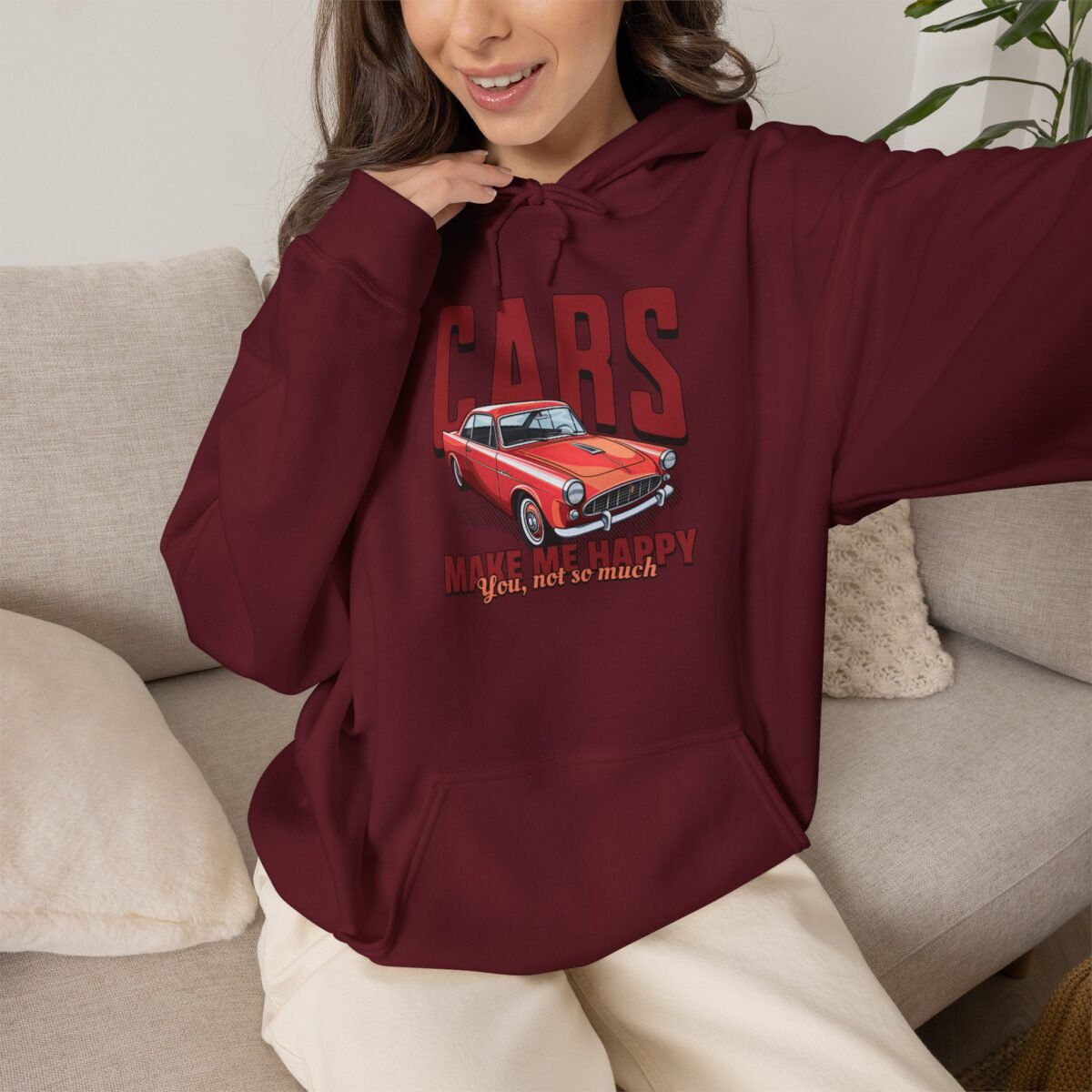 Cars Make Me Happy Hoodie
