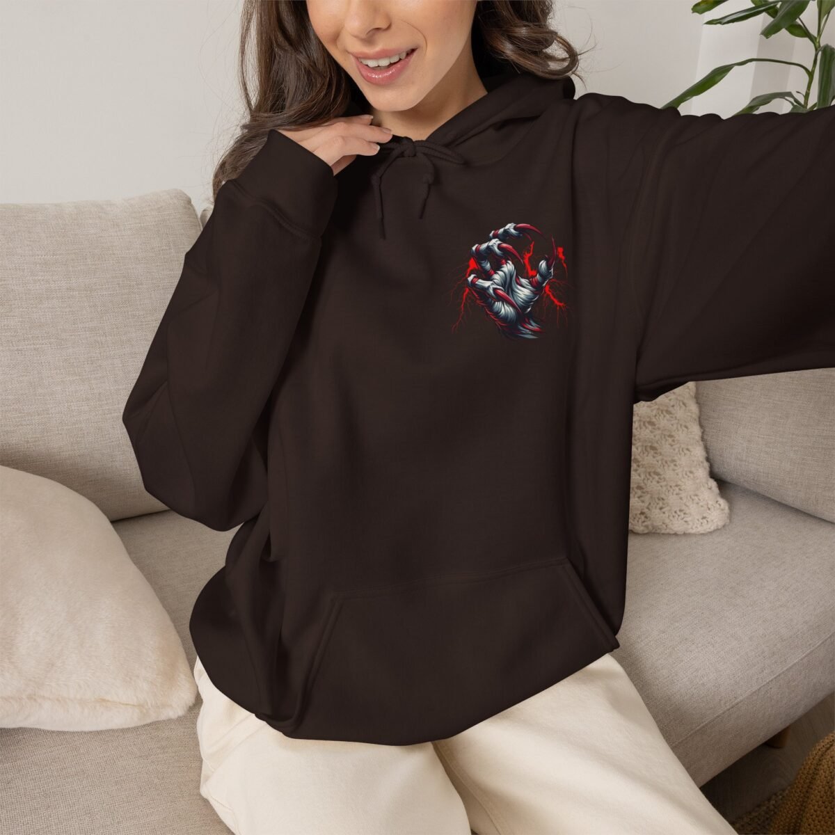 Demon Claws Graphic Hoodie