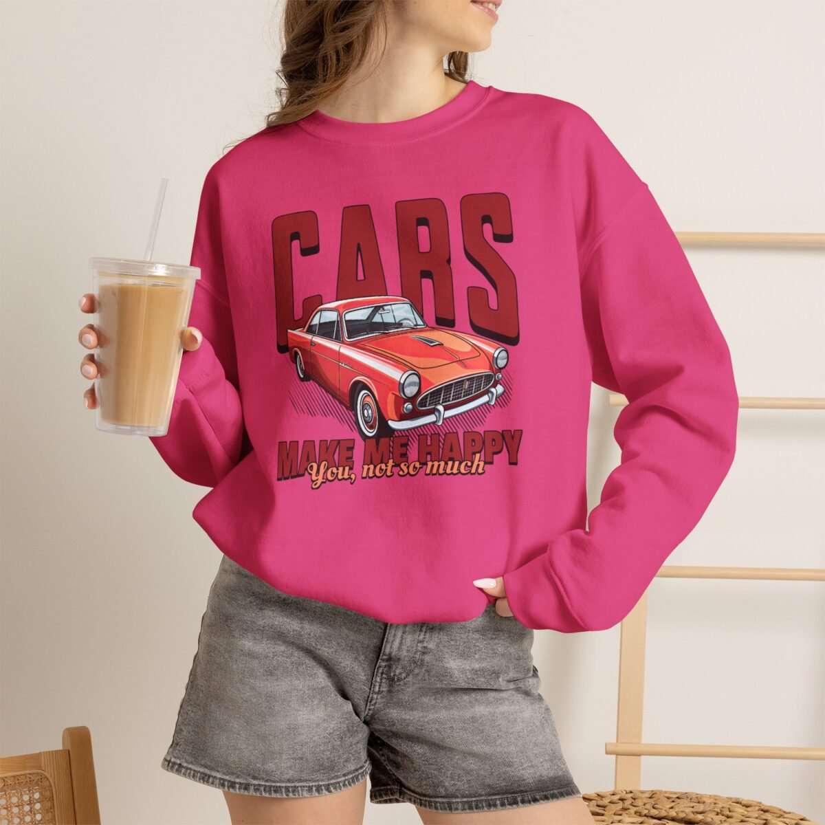 Cars Make Me Happy Sweatshirt