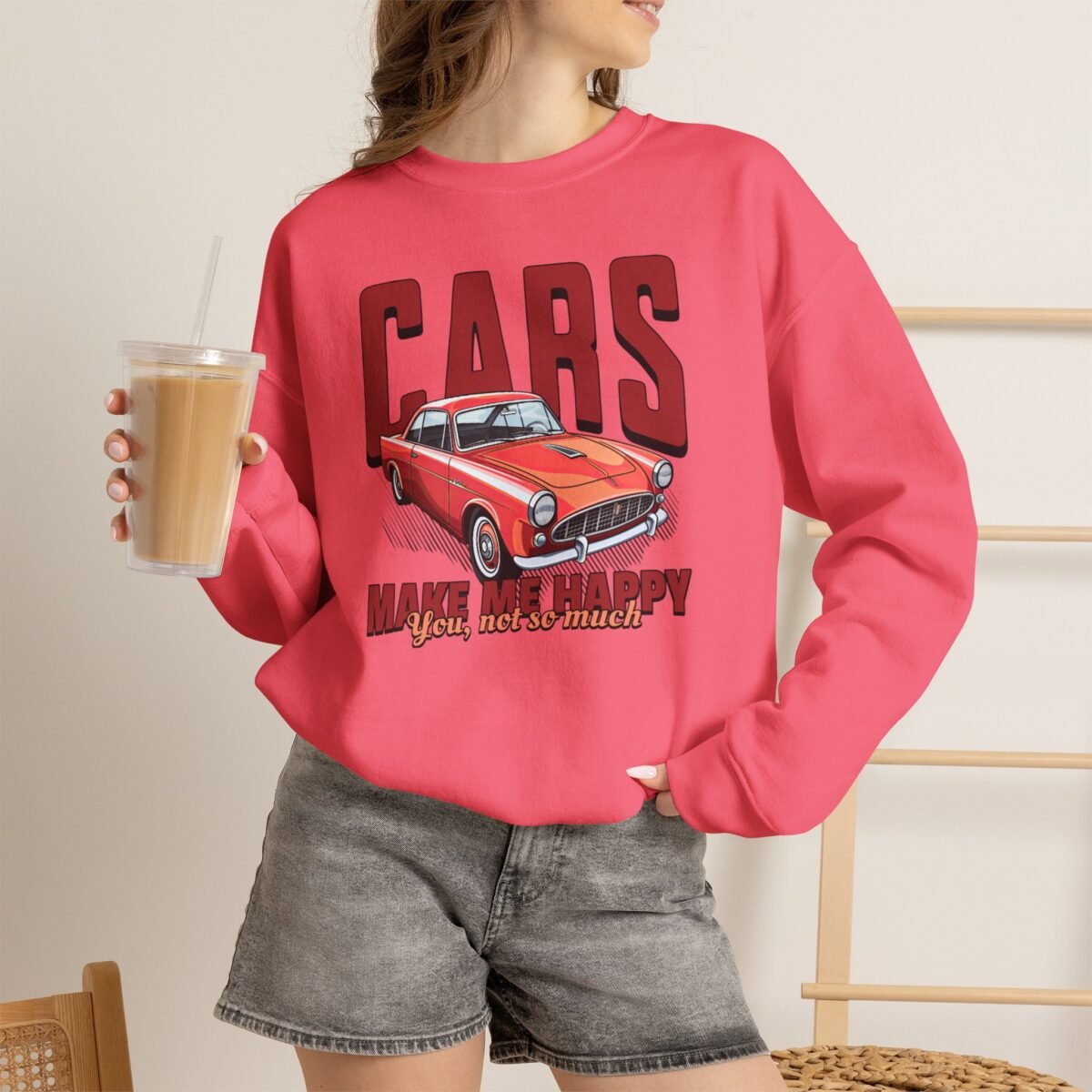 Cars Make Me Happy Sweatshirt