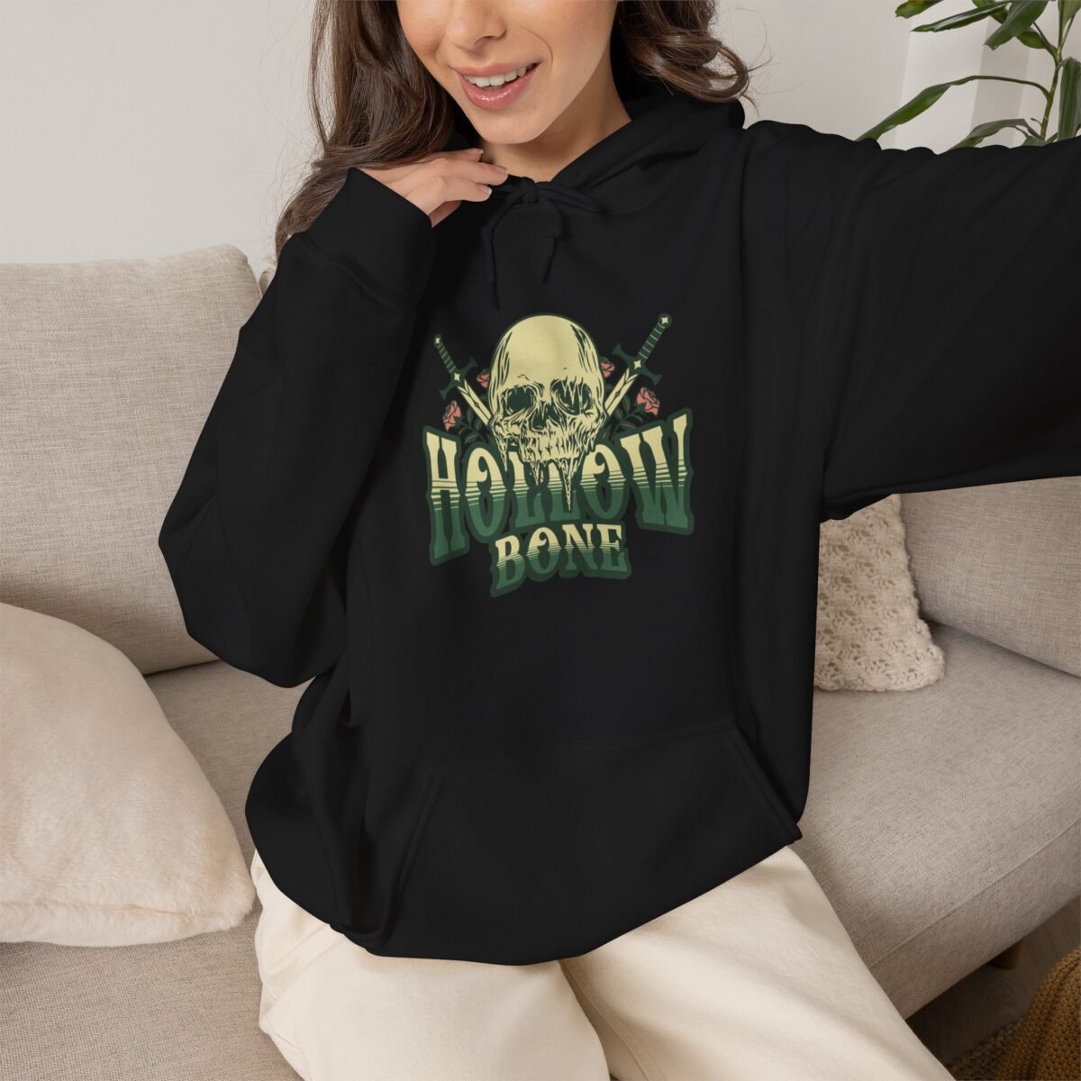Hollow Bone Skull Hoodie