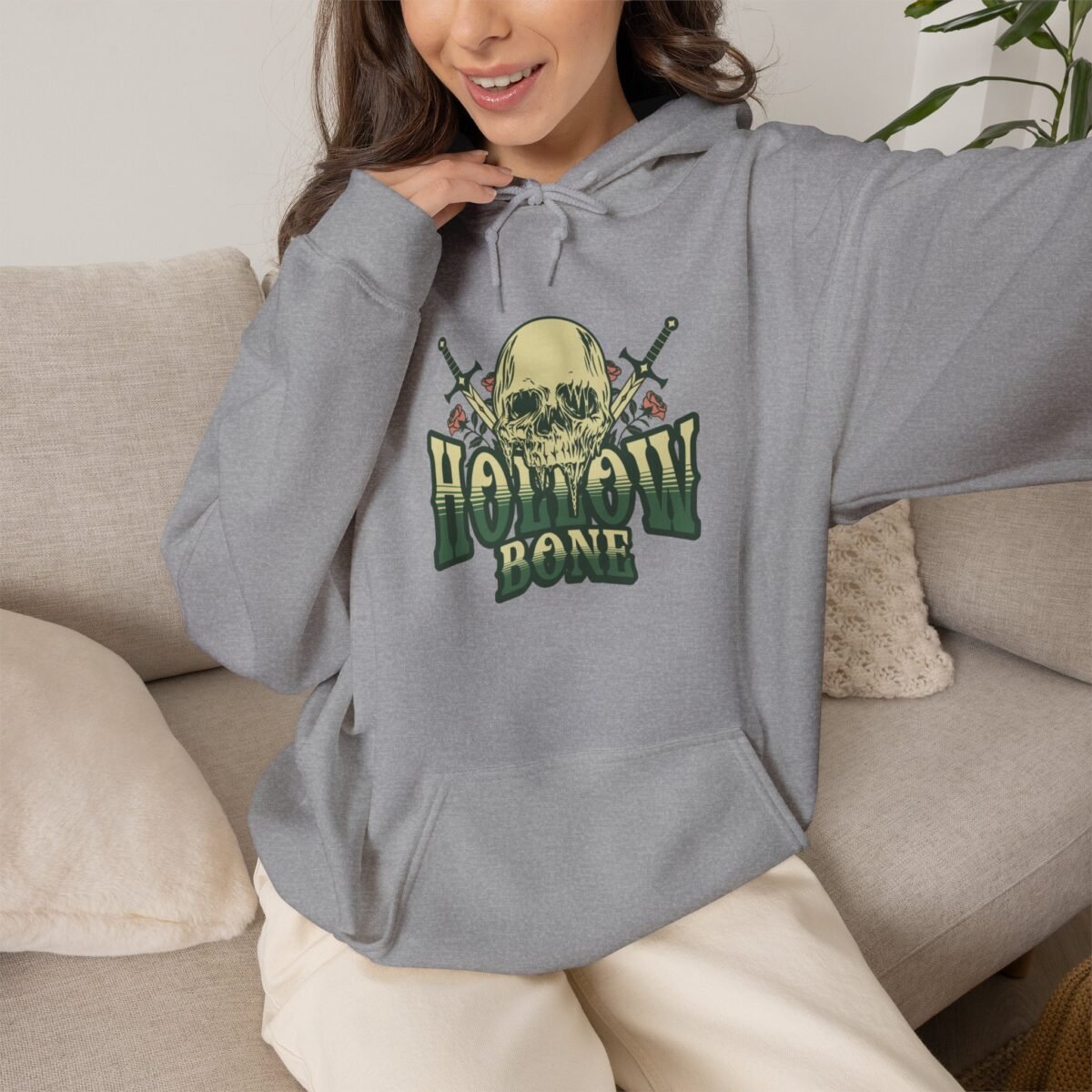 Hollow Bone Skull Hoodie
