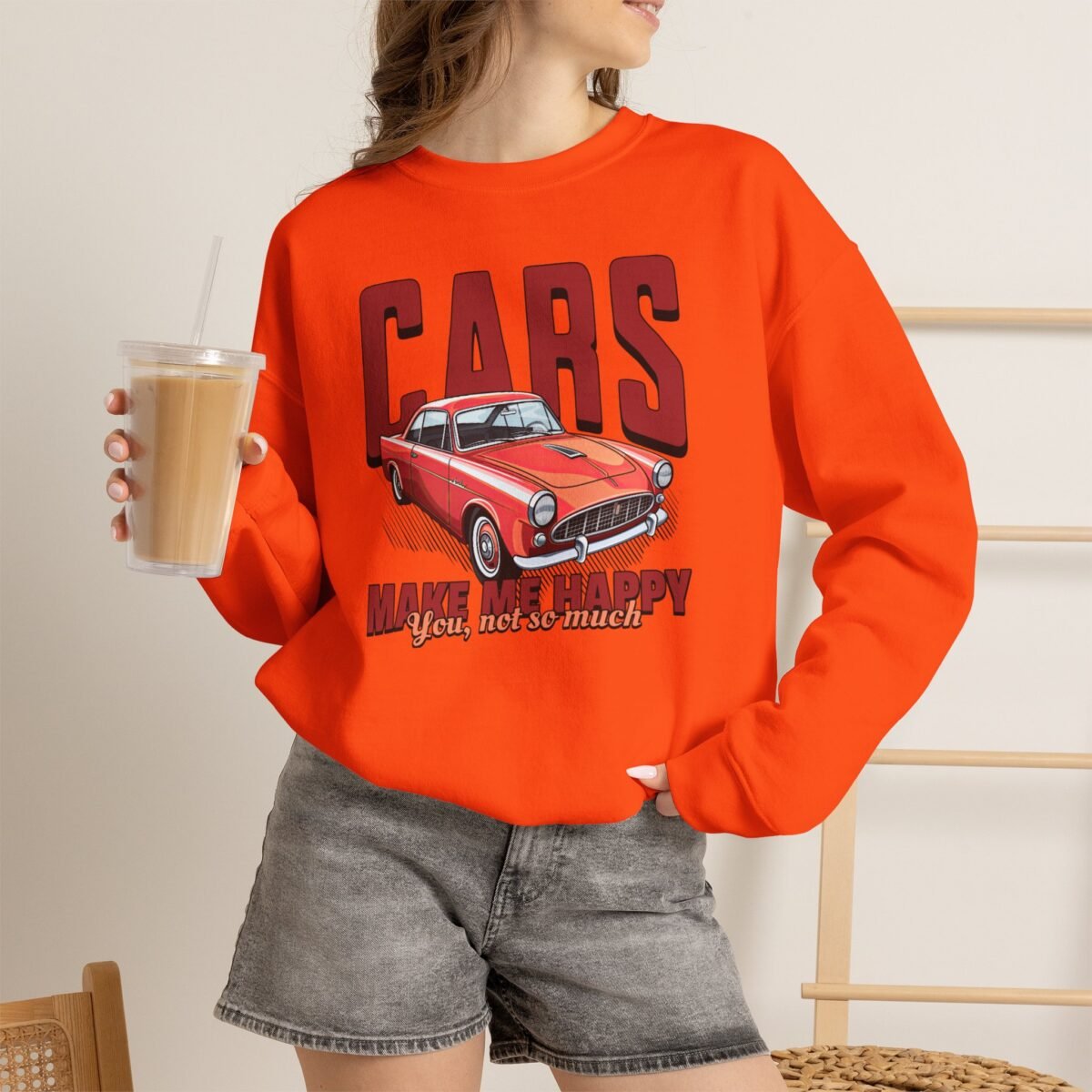 Cars Make Me Happy Sweatshirt