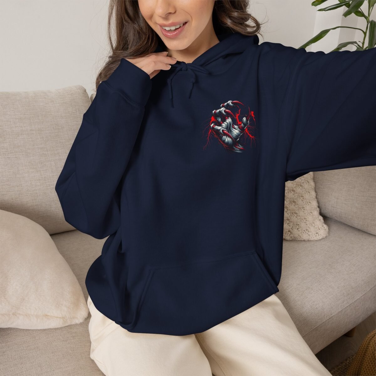 Demon Claws Graphic Hoodie