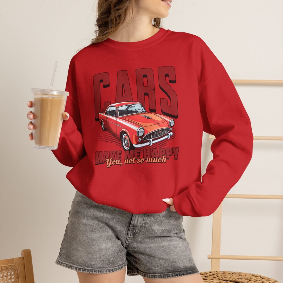 Cars Make Me Happy Sweatshirt