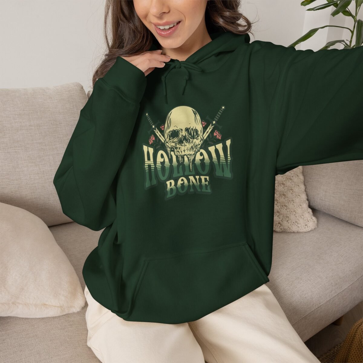 Hollow Bone Skull Hoodie