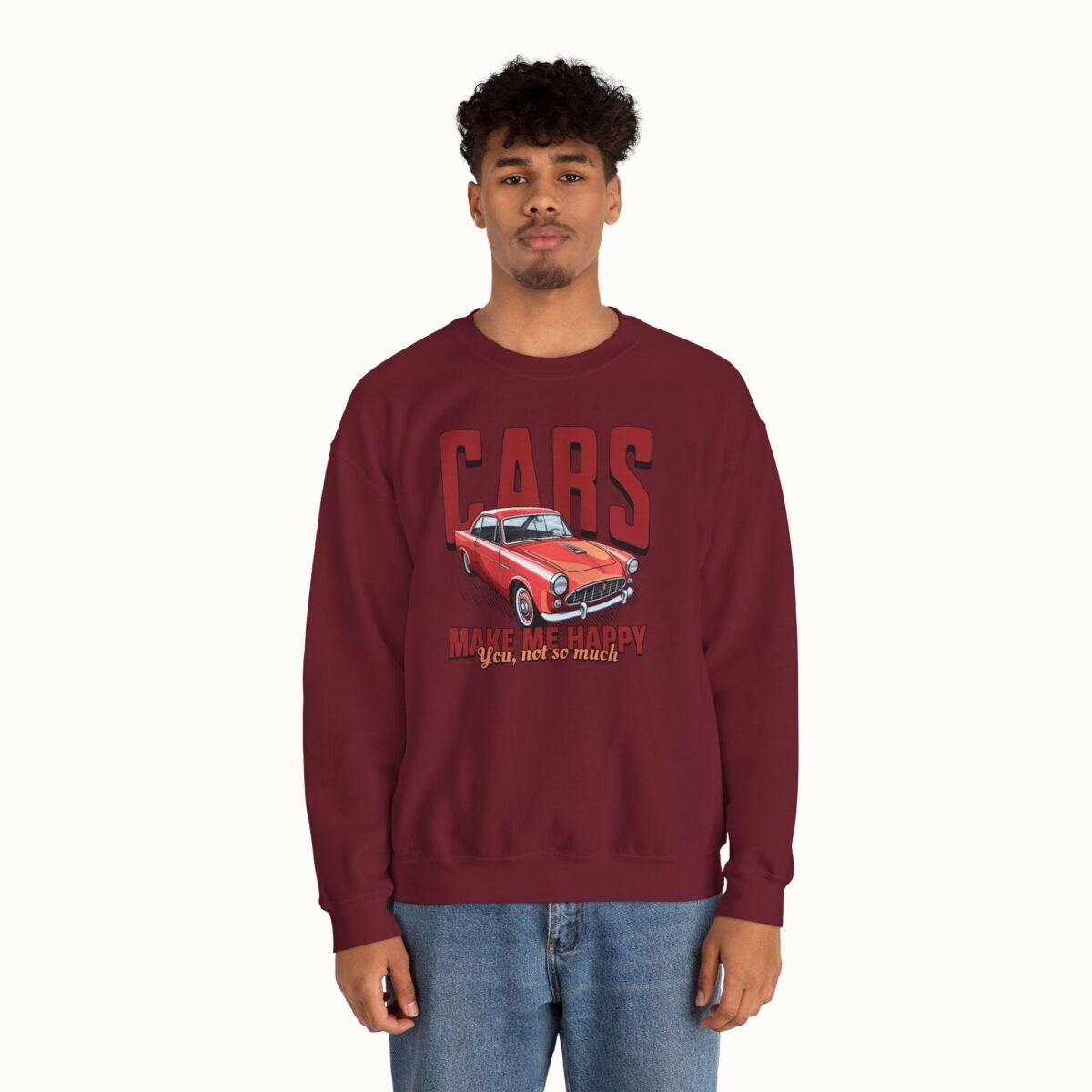 Cars Make Me Happy Sweatshirt
