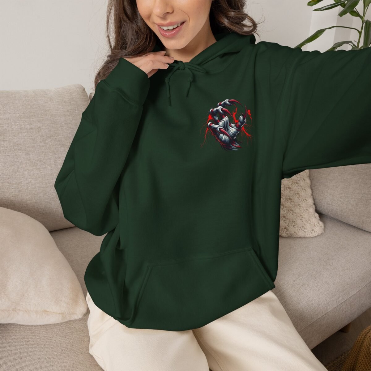 Demon Claws Graphic Hoodie
