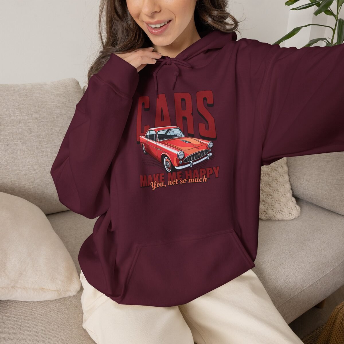 Cars Make Me Happy Hoodie