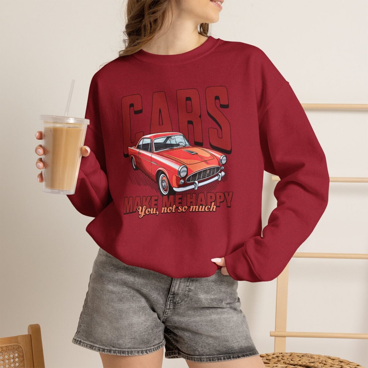 Cars Make Me Happy Sweatshirt