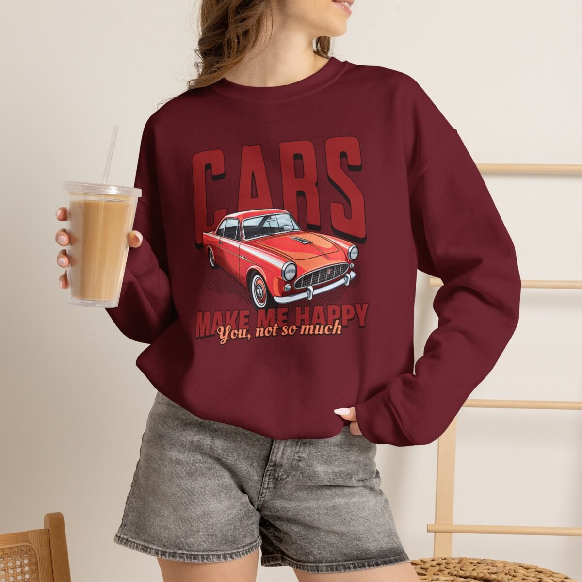 Cars Make Me Happy Sweatshirt