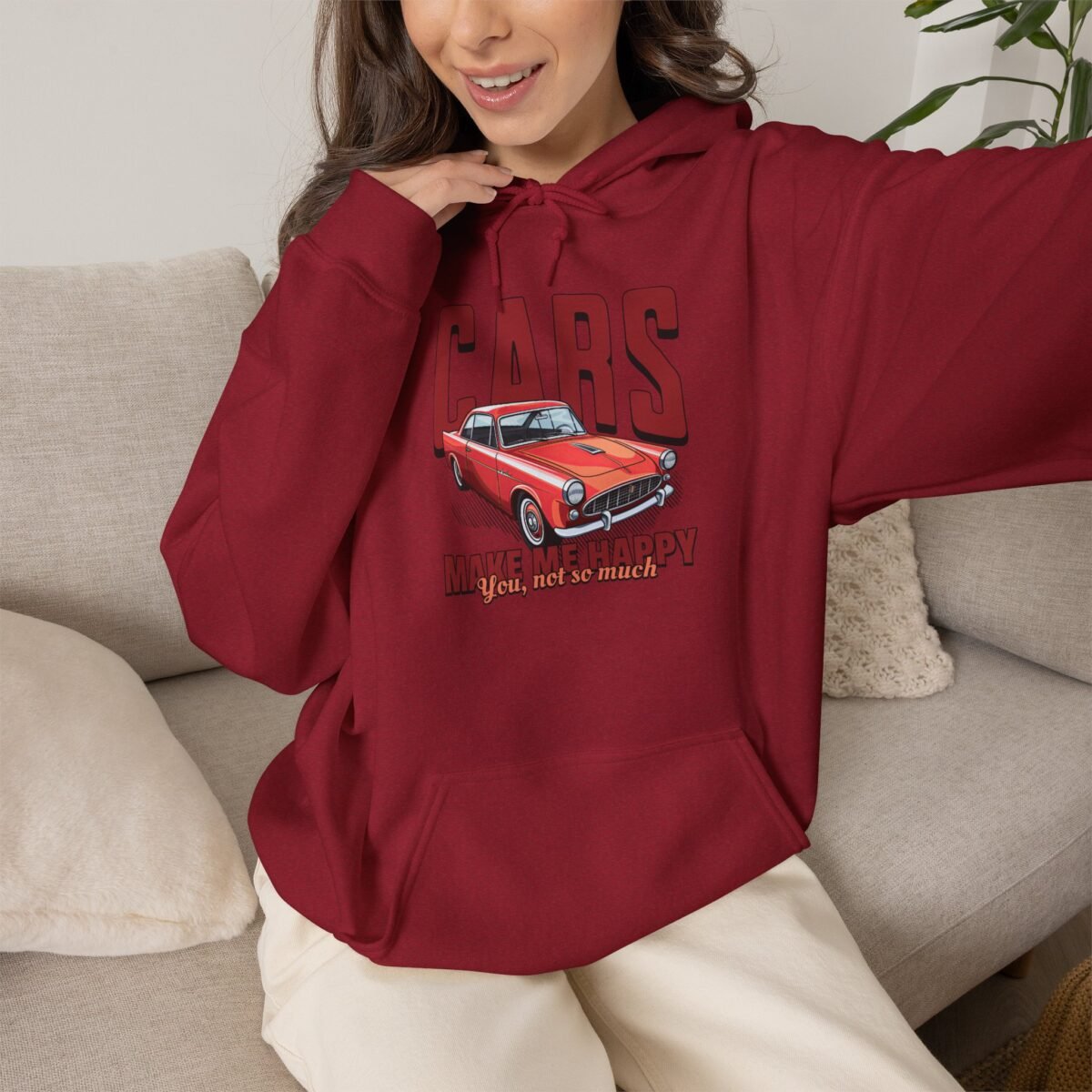 Cars Make Me Happy Hoodie
