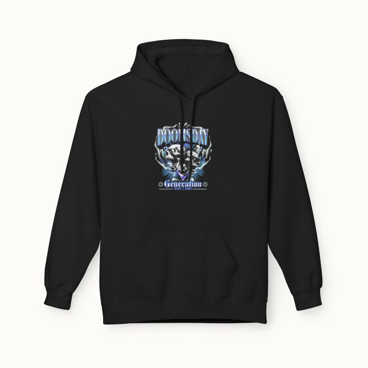 Doomsday Skull Midweight Fleece Hoodie