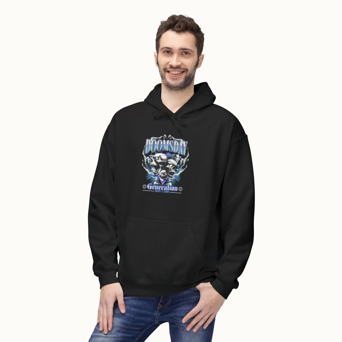 Doomsday Skull Midweight Fleece Hoodie