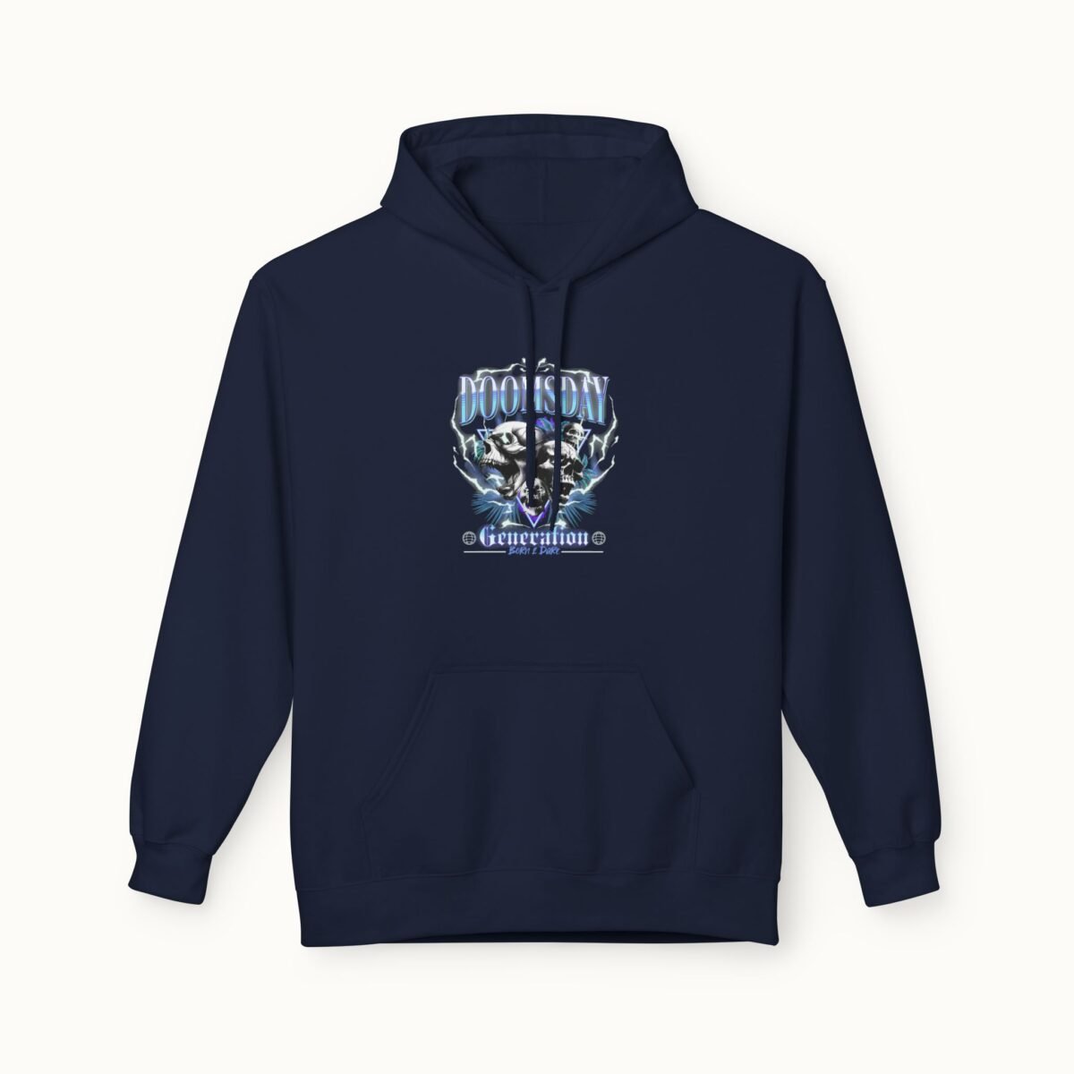 Doomsday Skull Midweight Fleece Hoodie