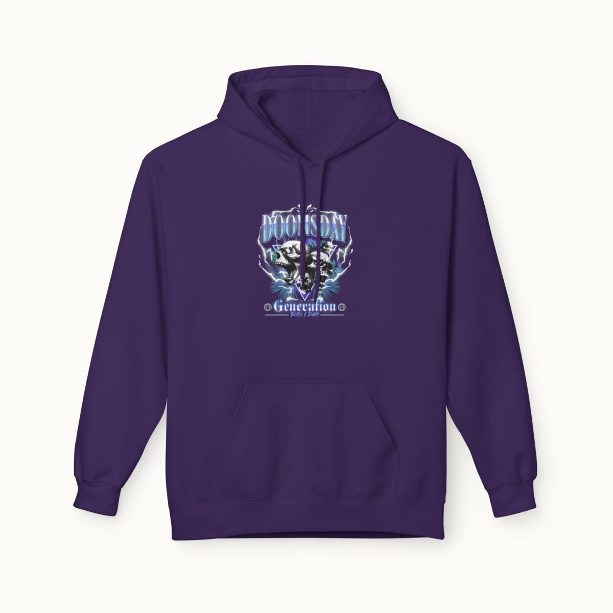 Doomsday Skull Midweight Fleece Hoodie
