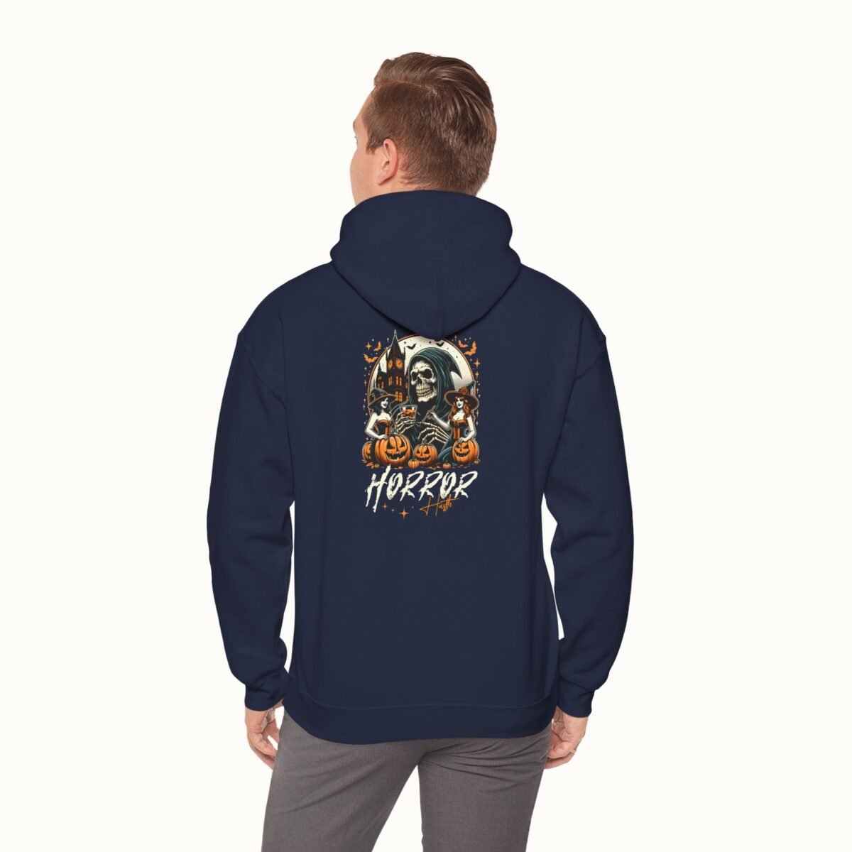 Horror Skull & Pumpkins Hoodie