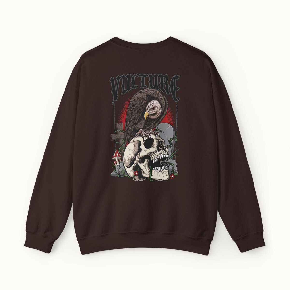 Gothic Skull & Vulture Sweatshirt