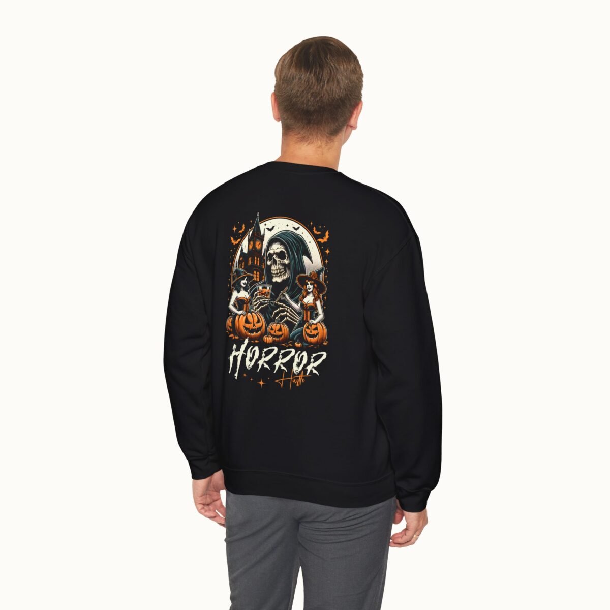 Horror Skull & Pumpkins Sweatshirt