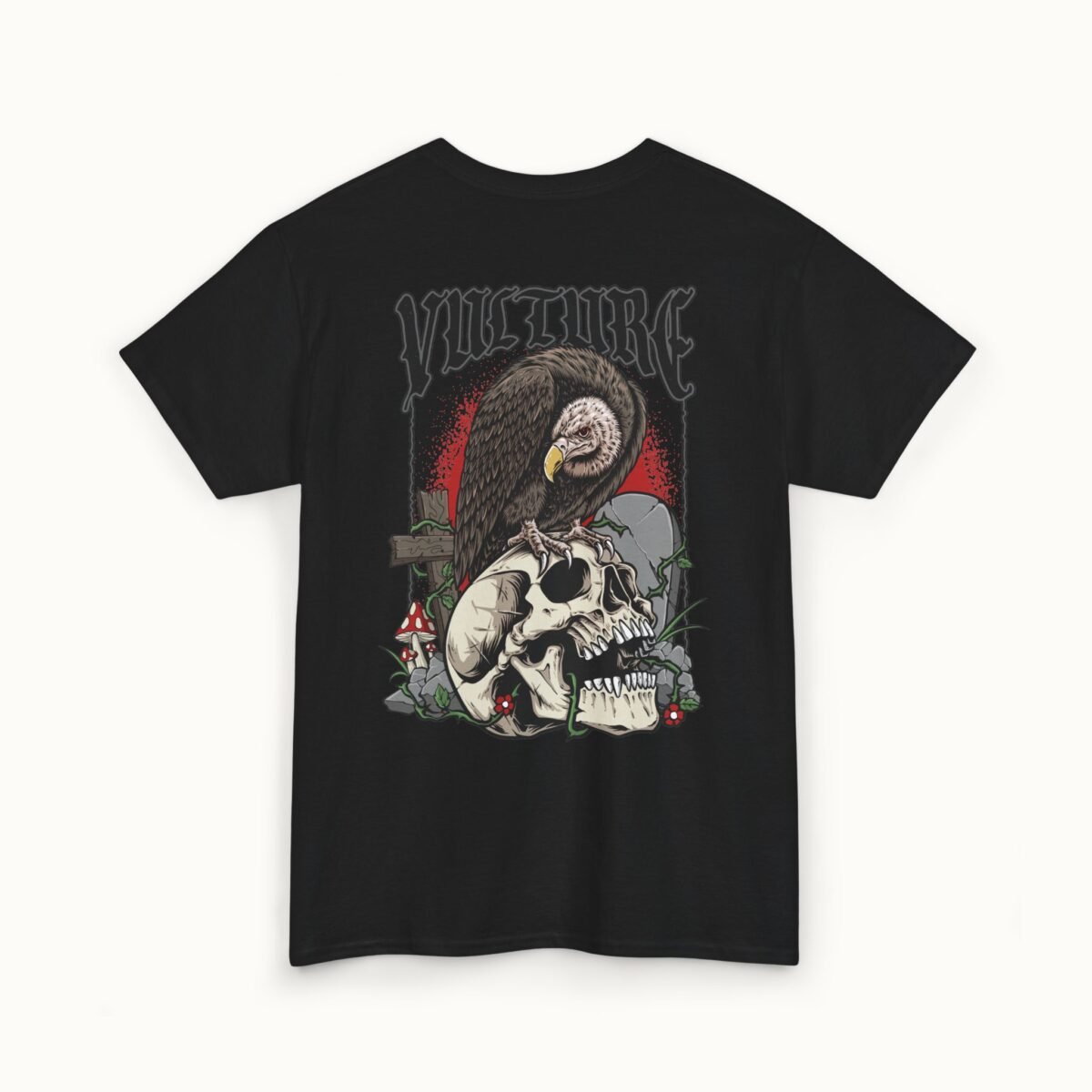 Gothic Vulture Skull Tee